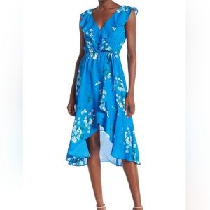 Socialite blue floral midi